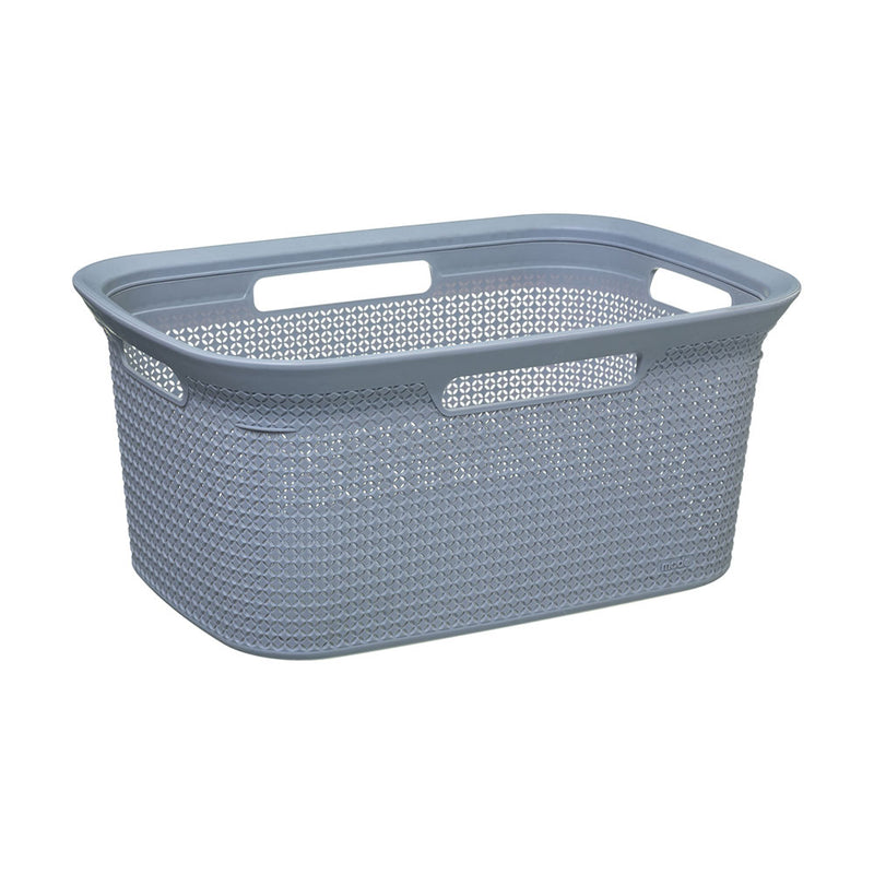 Laundry Basket Grey 45L 59x41x27.5cm