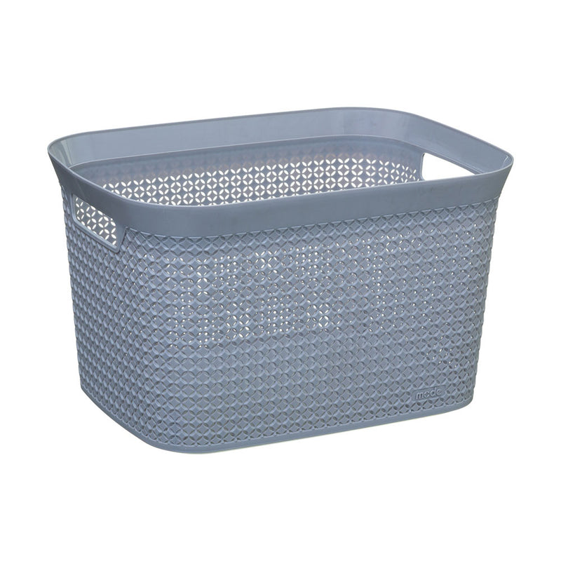 Laundry Basket Grey 25L 41.5x31.2x25.7cm