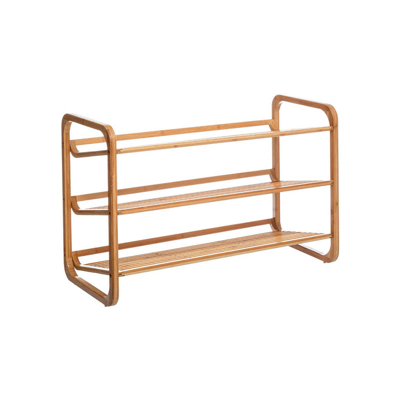 Bamboo Shoe Rack With Capacity For 9 Pairs Of Shoes 74X50X33Cm