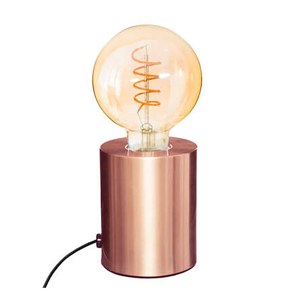 Copper Color Table Lamp 10.5x9cm E27 (Bulb Not Included)