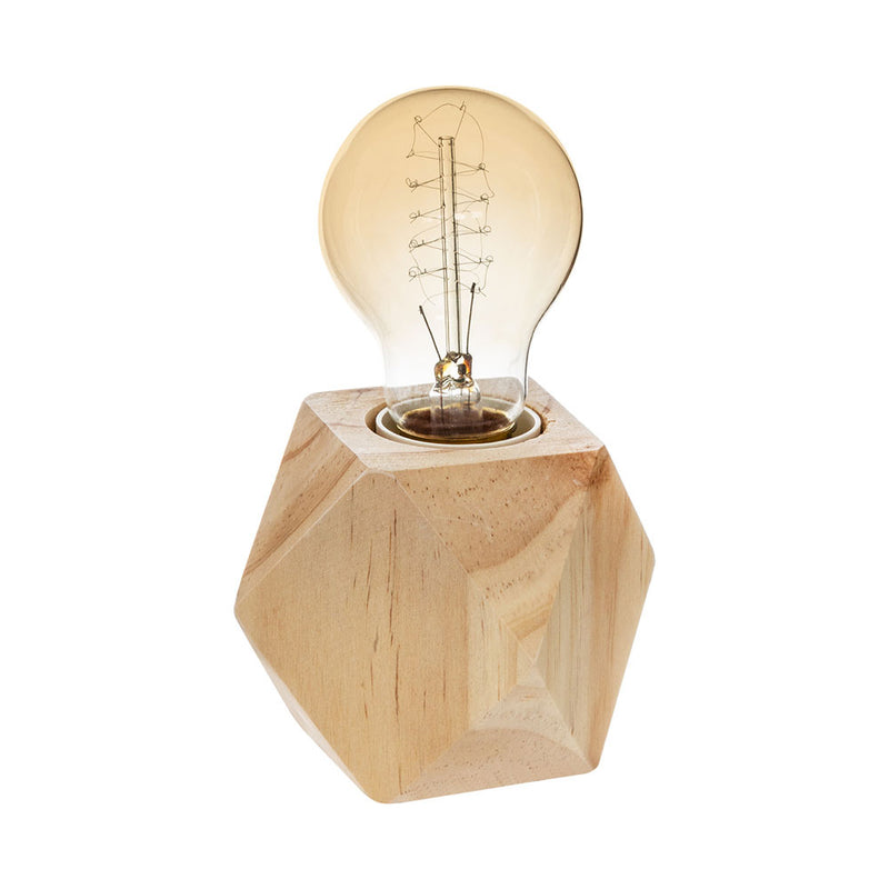 E27 Wooden Table Lamp (Bulb Not Included)