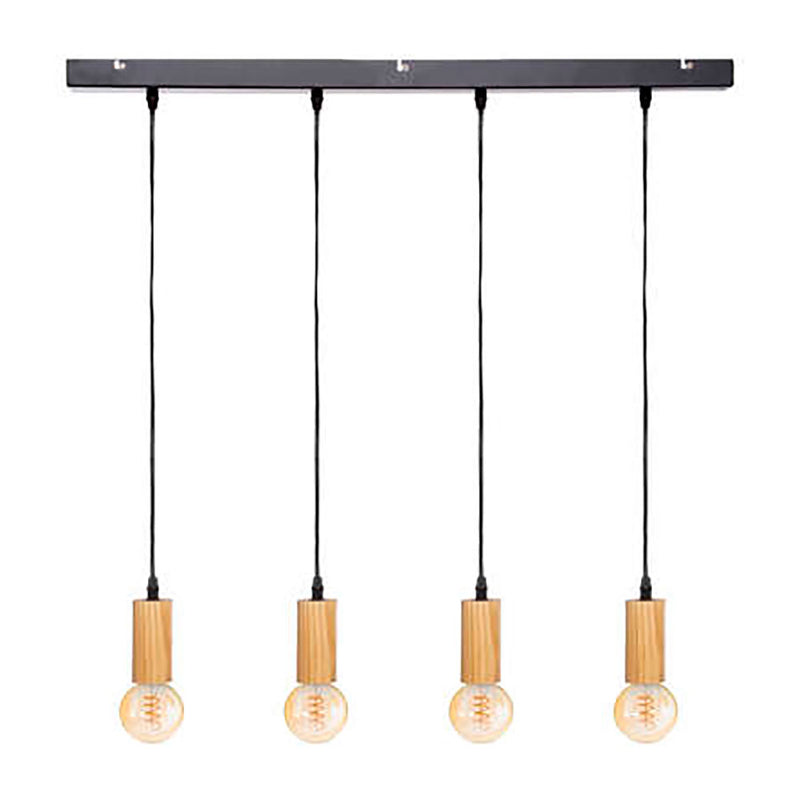 Ceiling Lamp Collection "Ays" E27 60W Black/Beige 110x100cm