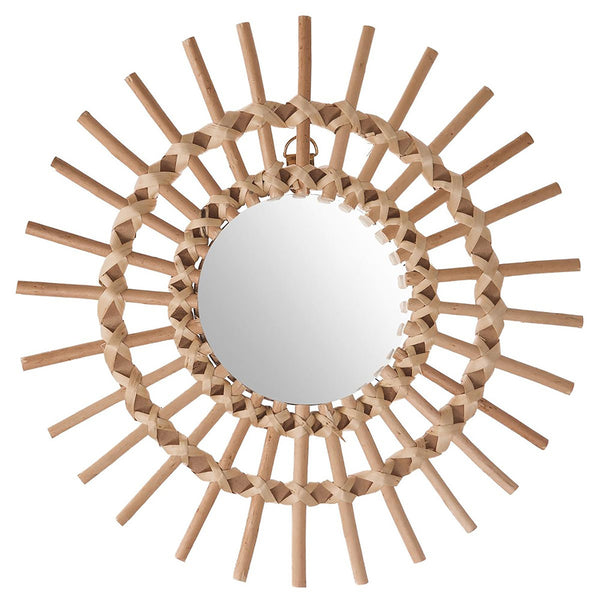 Mirror 'Sun' Rattan Ø30Cm