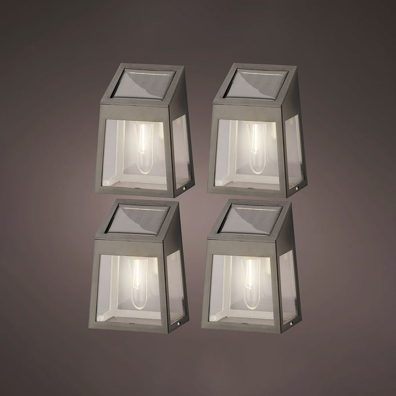 Set Of 4 Led Solar Wall Lights 898174