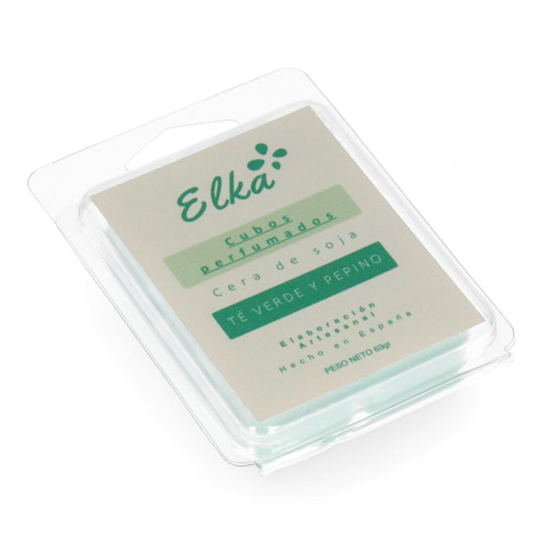 Air Fresheners 6 Cubes Green Tea and Cucumber Aroma Natural Soy Wax Elka