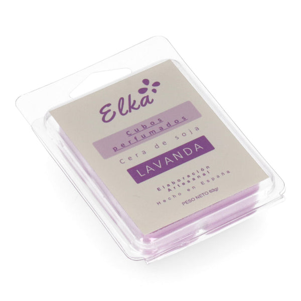 Air fresheners 6 cubes lavender aroma, natural soy wax Elka