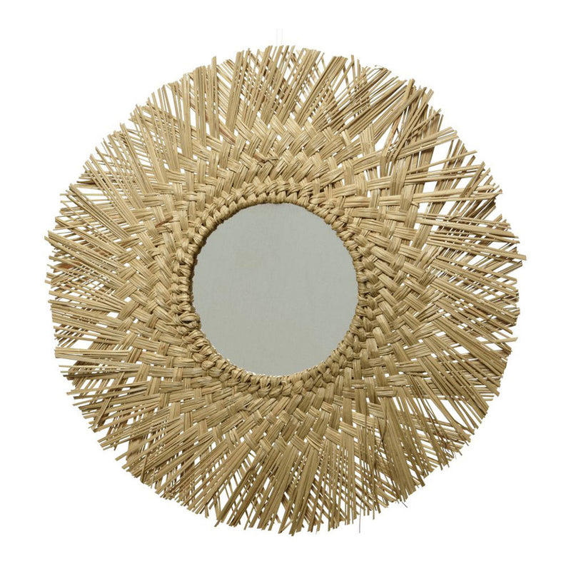 Decorative Seagrass Mirror Ø50x1cm