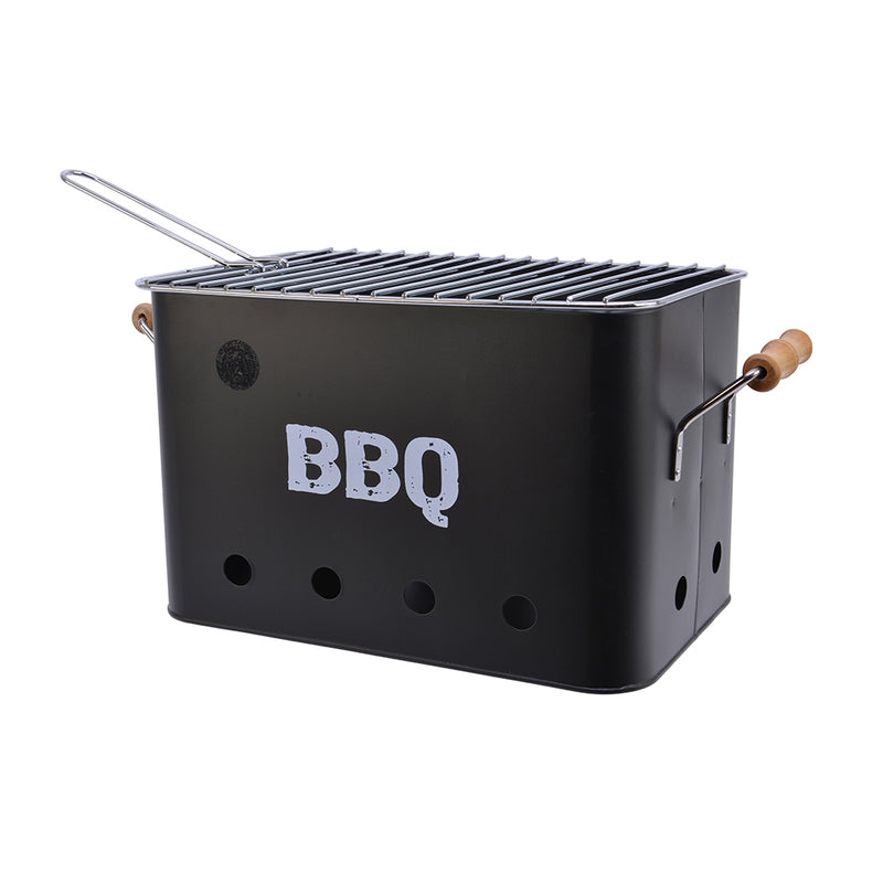 Black Barbecue Grill 21x32.5x21cm BBQ