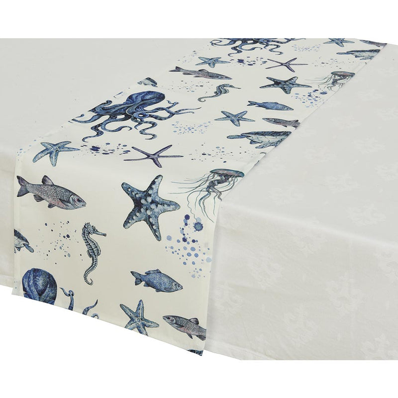 Table Runner Marine Motifs 32x150cm