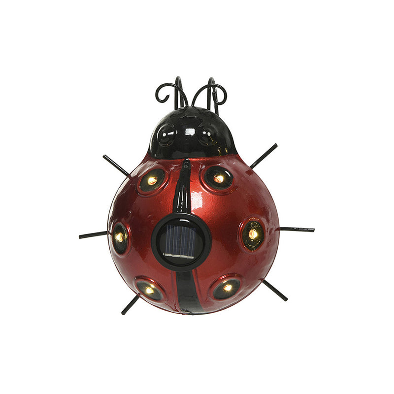 Metal Solar Light In The Shape Of A Ladybug 14.5X13X5Cm Assorted Models