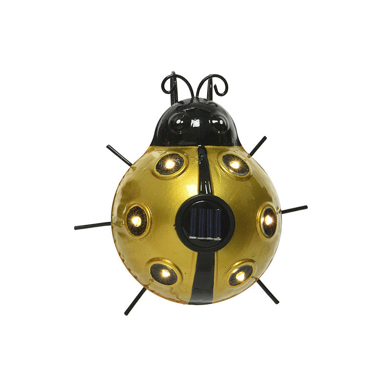 Metal Solar Light In The Shape Of A Ladybug 14.5X13X5Cm Assorted Models