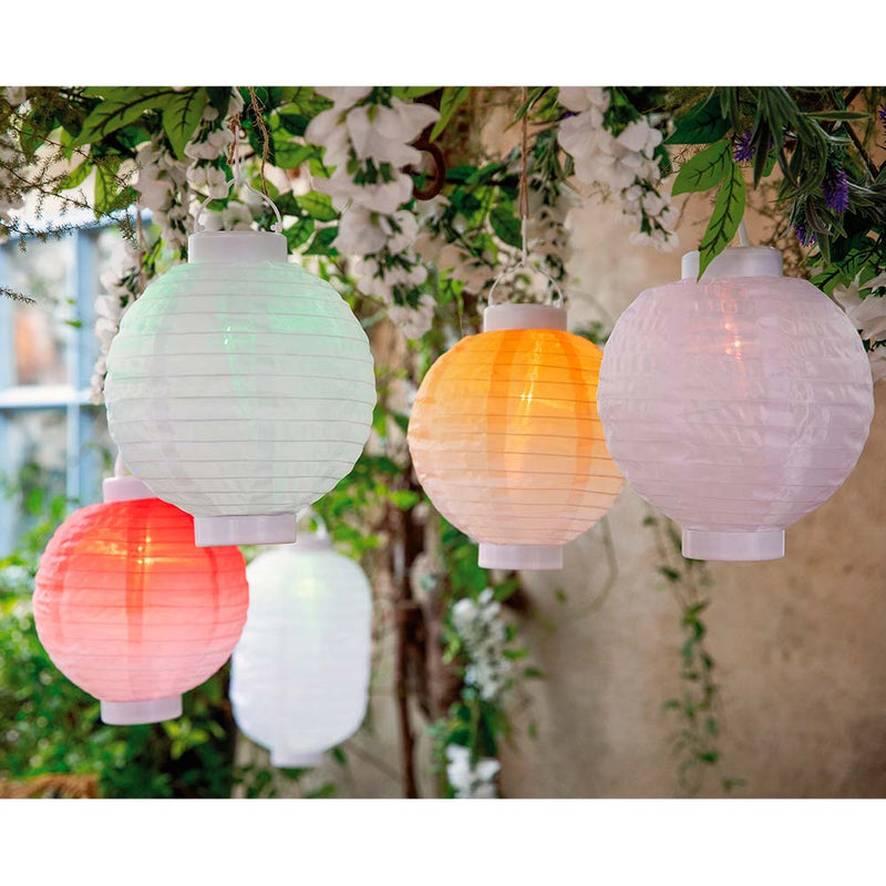 Solar Lamp Nylon Gradient Colors Ø20X23Cm Assorted Colors/Models