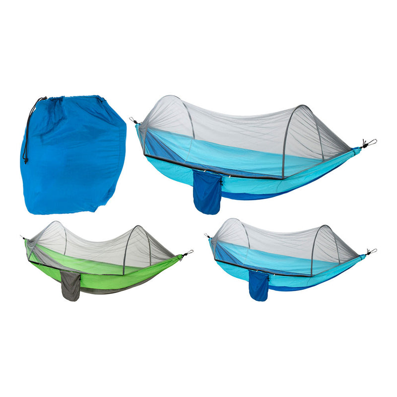 Outdoor Travel Hammock With Mosquito Net 140x260cm Assorted Colors