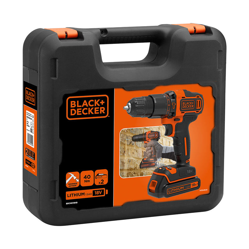 Hammer Drill 18V Bdchd18Kb-Qw Black+Decker