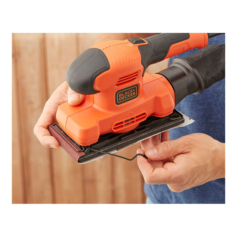 150W Orbital Sander 1/3 Bew220-Qs Black+Decker