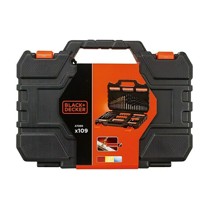 Black+Decker A7200-Xj 109-Piece Titanium Drill and Screw Driver Set