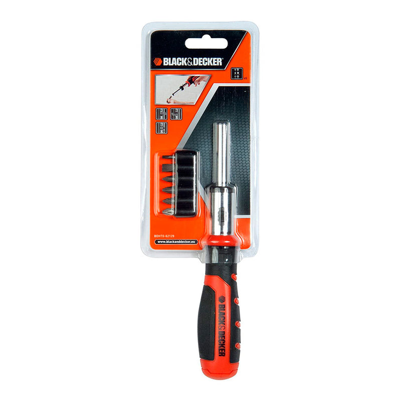 Multi-Bit Set With Ratchet + 6 Bits Bdht0-62129 Black+Decker