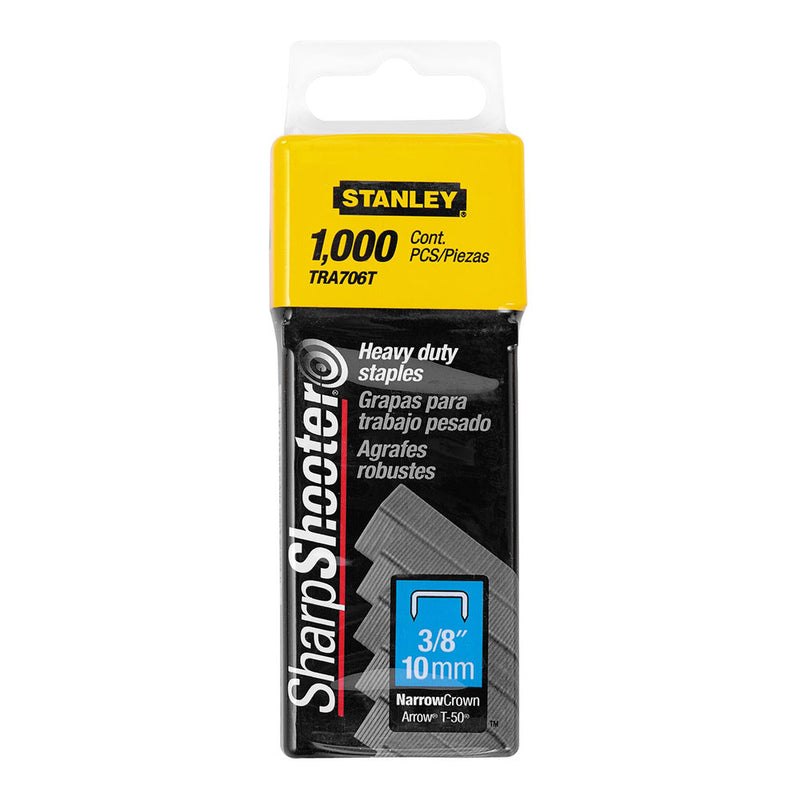 Caja 1000 Grapas Tipo G (4/11/140) 10Mm 1-Tra706T Stanley