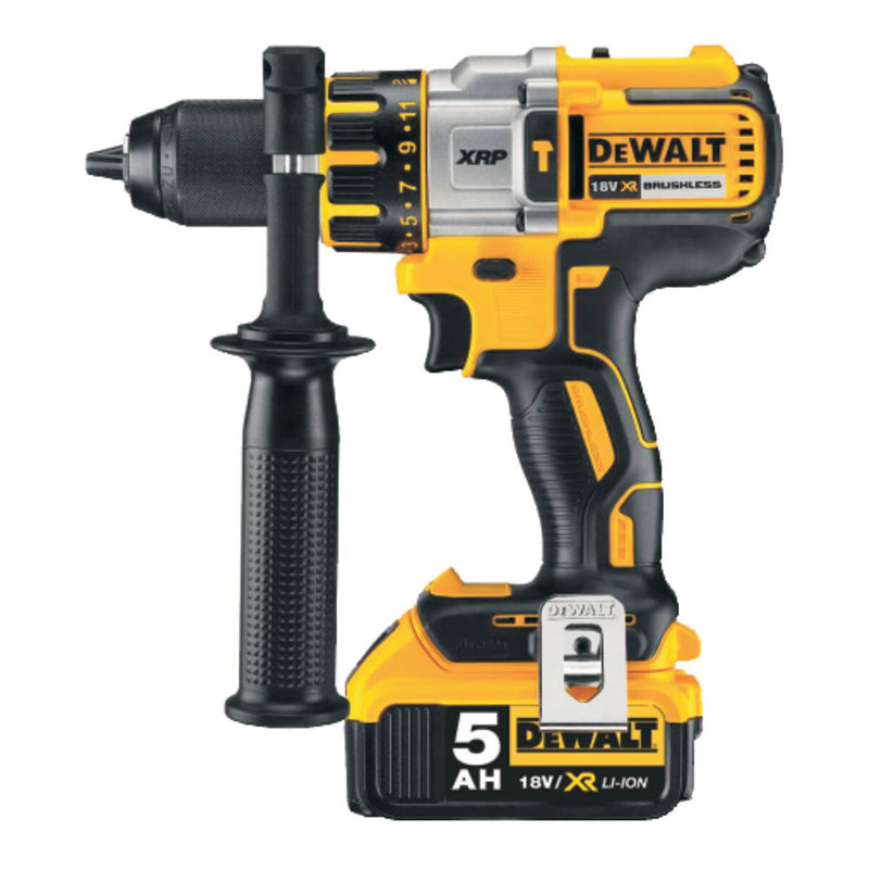 S,Of, Xr 18V Xrp 13Mm 95Nm Brushless Hammer Drill With 2 Li-Ion 5Ah Batteries And Tstak Dcd996P2-Qw Dewalt Case