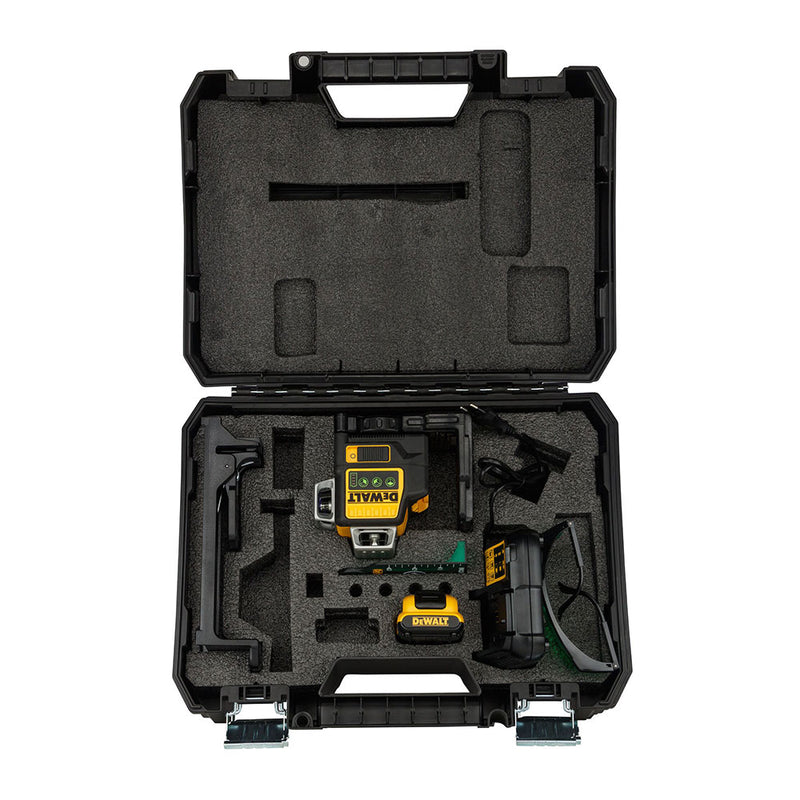 S,Of, Nivel Láser Autonivelante Verde De 3 Líneas 360° Xr 12V Con Batería Li-Ion 2Ah Dce089D1G-Qw Dewalt