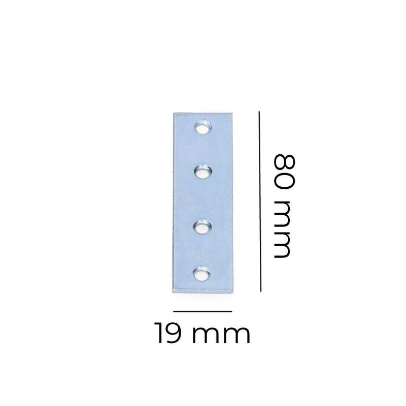 Zinc Plated Plate 80X19X2Mm Edm