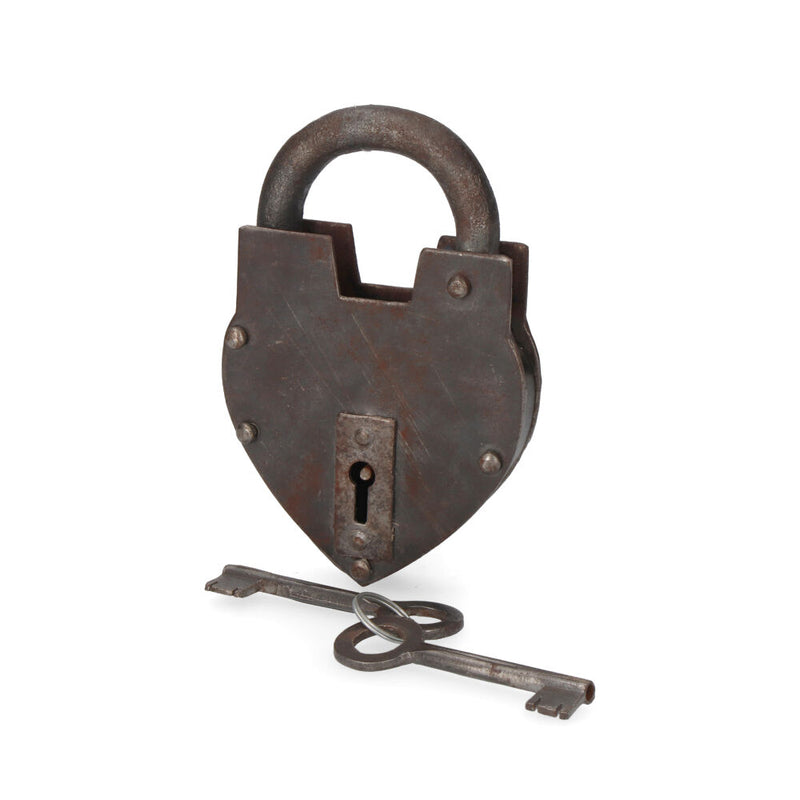 Rustic Padlock With 2 Keys Rusty Effect Edm