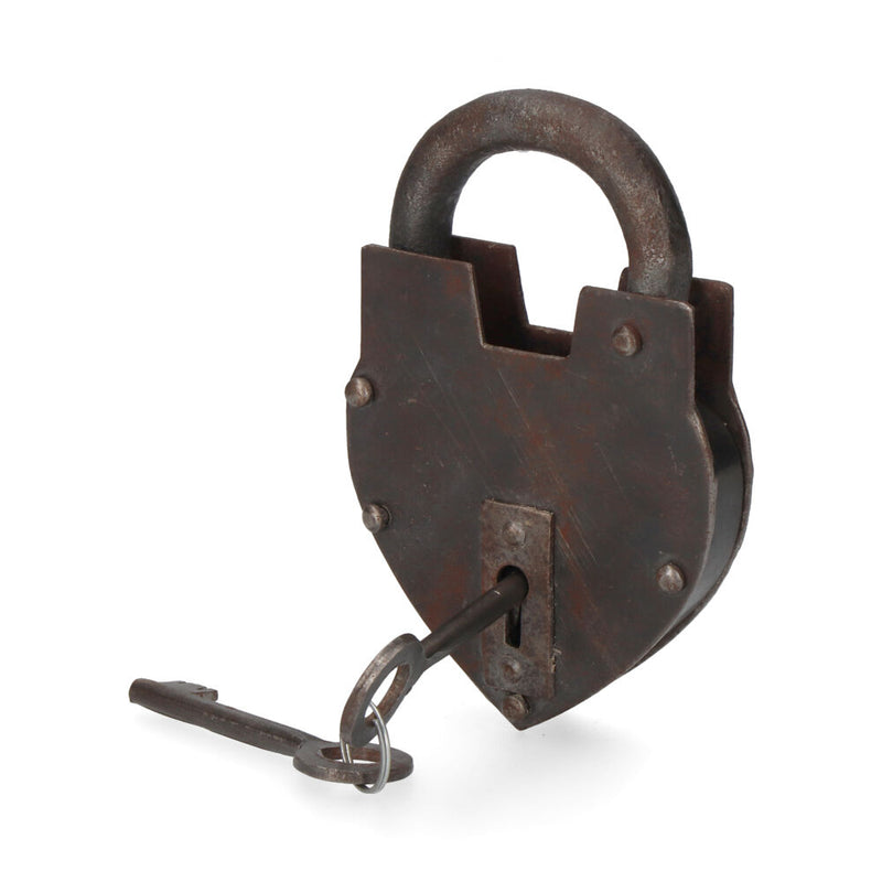 Rustic Padlock With 2 Keys Rusty Effect Edm