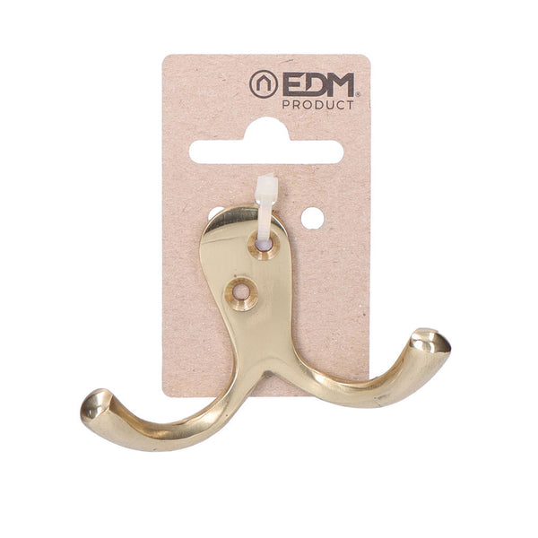 Double Hanger Polished Brass In Cardboard Hanging Edm