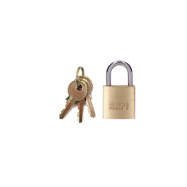 Brass Padlock Normal Arc 20X12Mm Blister Edm