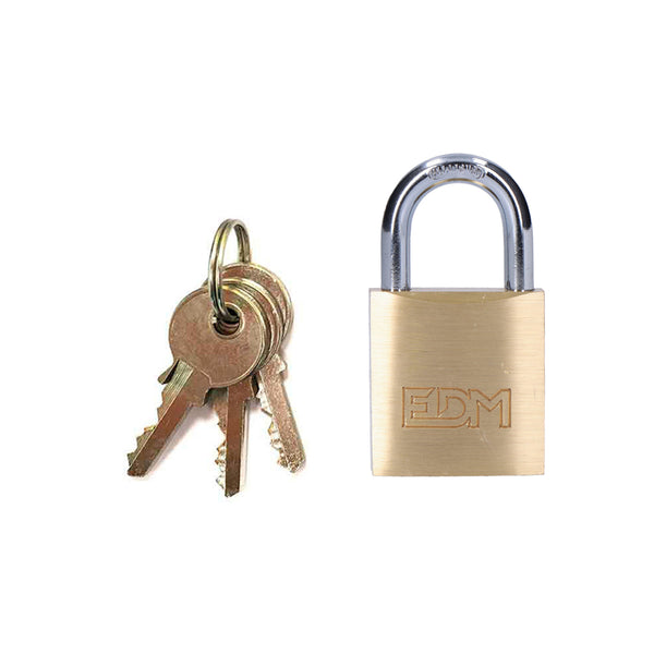 Brass Padlock Normal Arc 30X17Mm Blister Edm