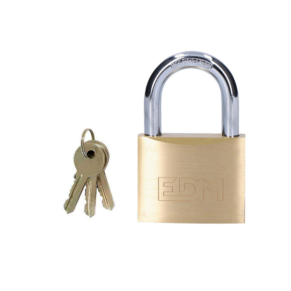 Normal Arc Brass Padlock 50X30Mm Blister Edm