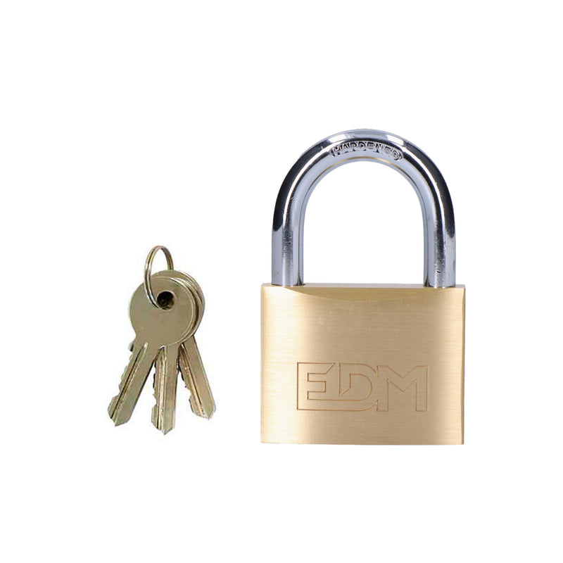 Brass Padlock Normal Arc 60X36Mm Blister Edm