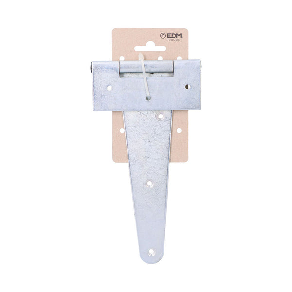 T Hinge 200x100mm H° White Zinc Plated On Edm Hanging Cardboard