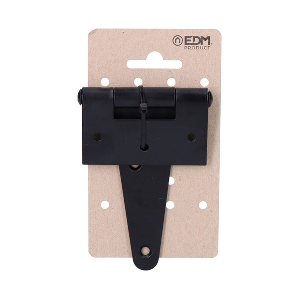 T Hinge 100x75mm H° Black Epoxy On Cardboard Hanging Edm