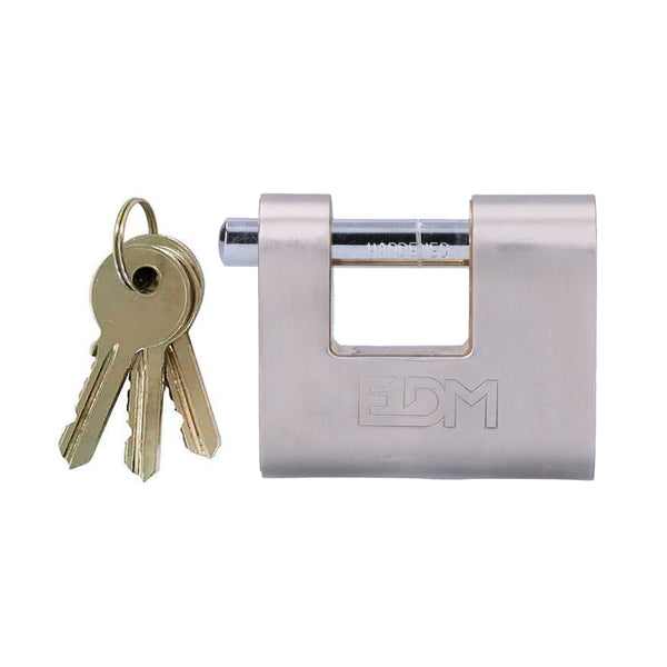 Reinforced Security Brass Padlock 50.5x48.5x20mm Blister Edm