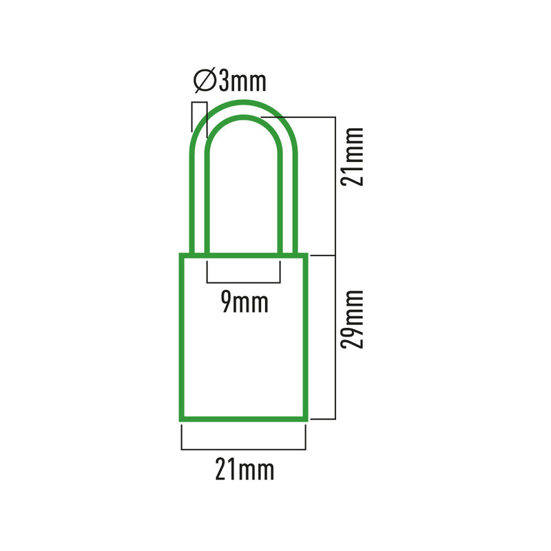 Candado De Laton Con Combinacion 21X57Mm Blister Edm