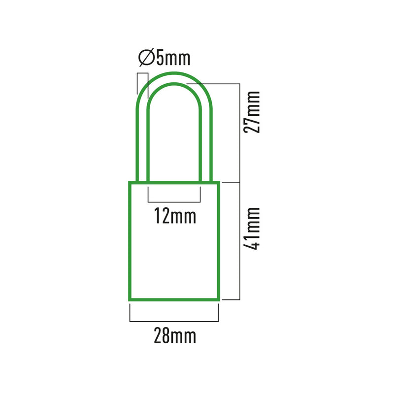 Candado De Laton Con Combinacion 28X78Mm Blister Edm