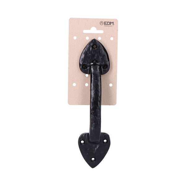 Standard Door Handle 210mm Forged Black Cardboard Hanging Edm