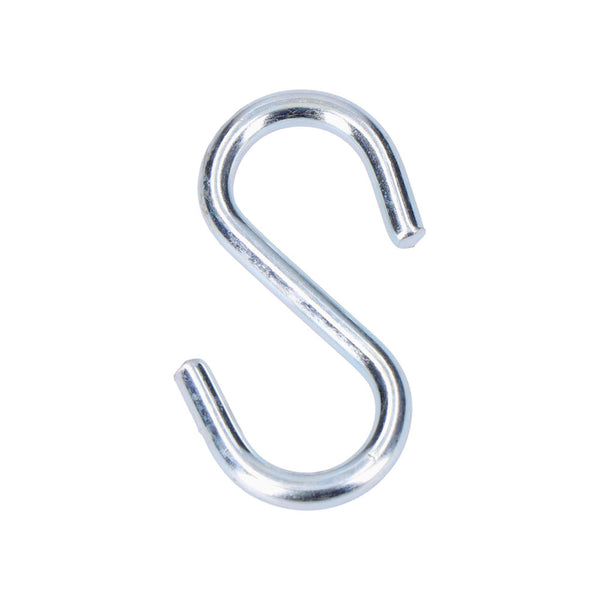 Pack 4 Unit, S Shape Hook 40 Zinc Plated Edm