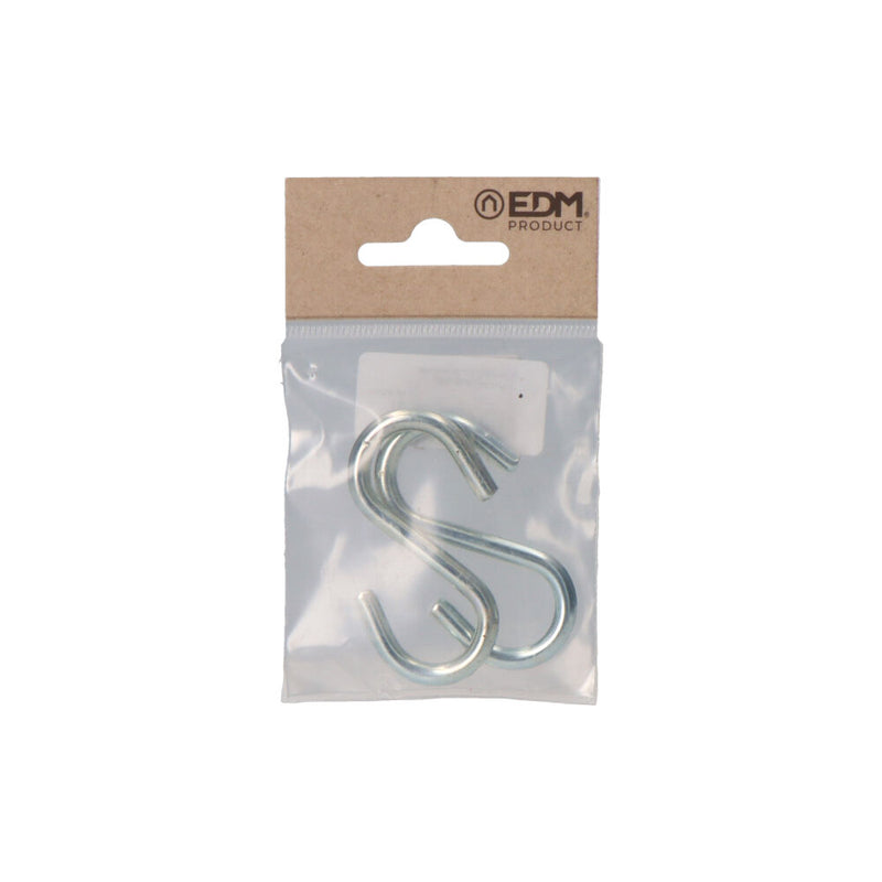 Pack 2 Unit, S Shape Hook 60 Zinc Plated Edm