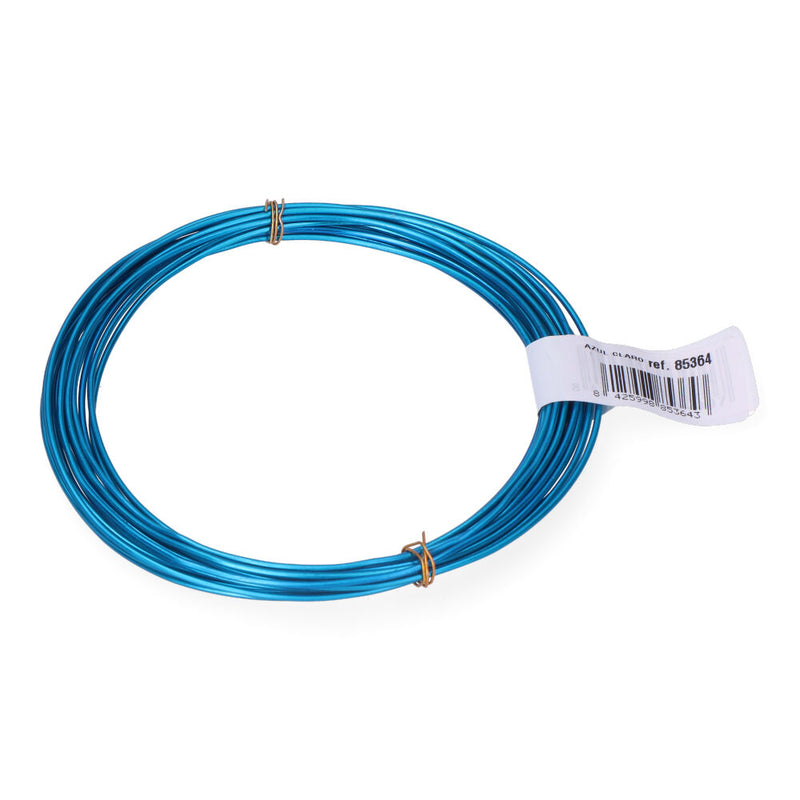 Pack 1 Unit, Roll Aluminum Wire 1.5Mm 5M Light Blue