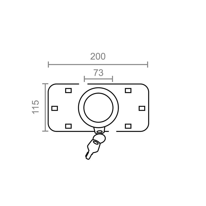 Blister Candado Furgoneta Cn07 73Mm Cb M13298 Brimic