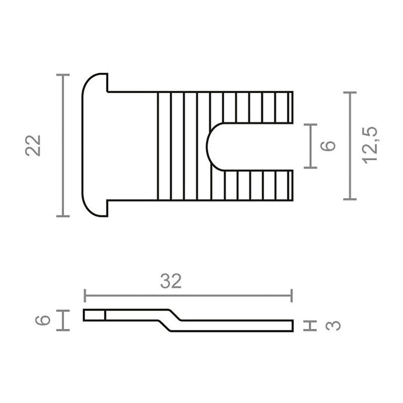 Blister Cerradero Lengüeta 6818-22 Zn Edm