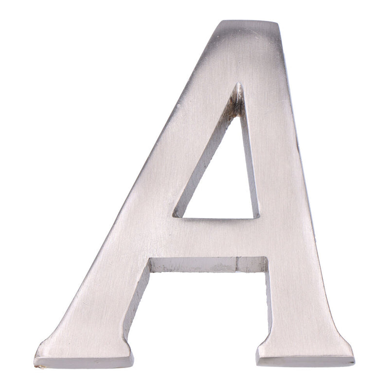 Letter A Matte Nickel 10cm Invisible Fixing Edm