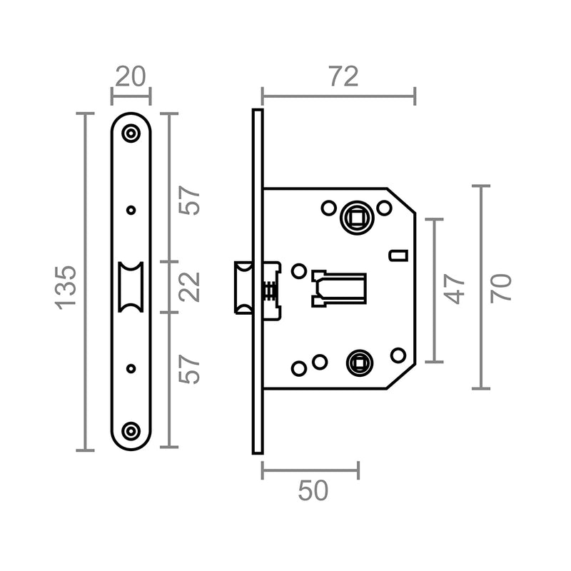 Blister Picaporte Condena C/R Pct01 47Mm Ltd Micel