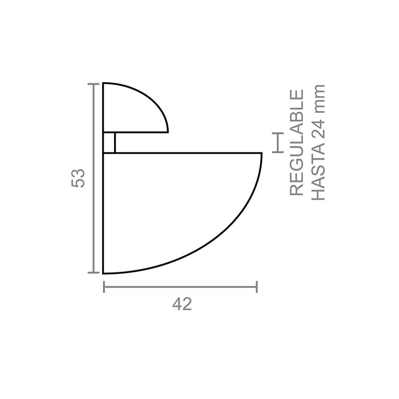 Pack Con 2 Soportes Mod, Pelicano Sp08 42X53Mm Blanco M31241 Micel