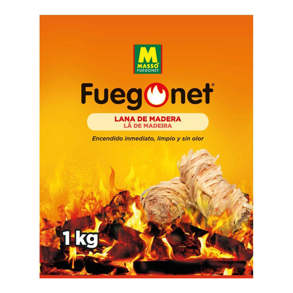 Ecological Firelighter Wool 1Kg Fuegonet 231653 Massó