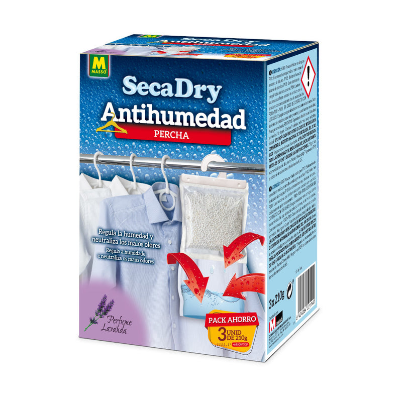 Secadry Pack 3 Anti-humidity Hangers 3X120G 231646 Massó