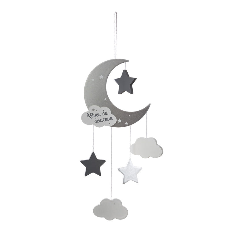 Movil Infantil Modelo Luna Color Gris