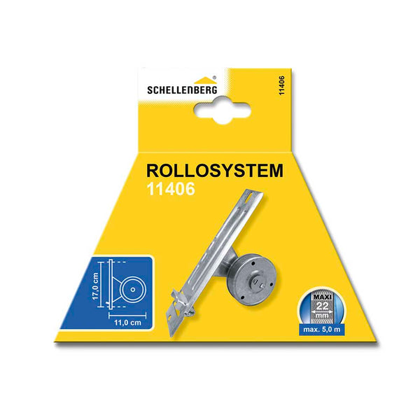 Recogedor Empotrable Para Persiana 50X244X140Mm (Distancia Taladro 170Mm) Schellenberg